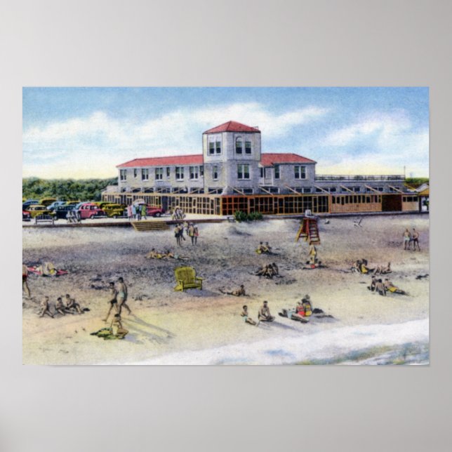 St Augustine Florida Beach Scene Poster (Vorne)