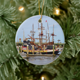 St. Augustine Florida Das Schwarze Piratenschiff Keramik Ornament