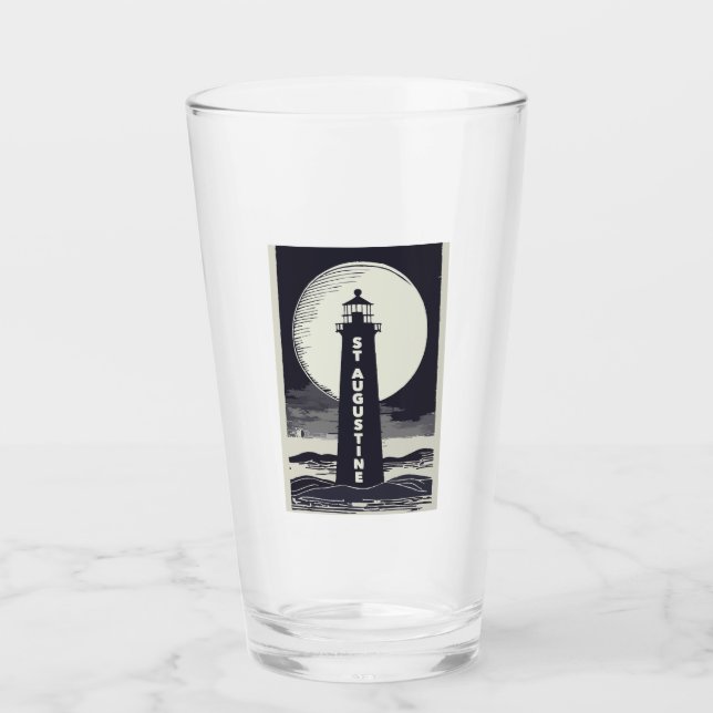 St. Augustine Florida Leuchtturm Mond Glas (Vorderseite)