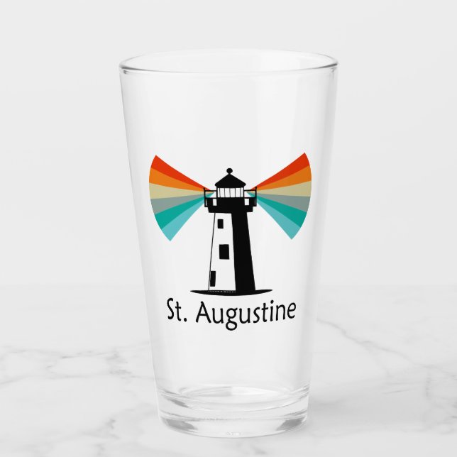 St. Augustine Florida Leuchtturm Regenbogen Glas (Vorderseite)