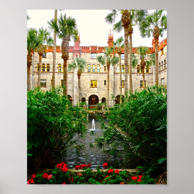 St Augustine Florida Lightner Museum Principe Art Poster (Vorne)