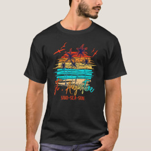 St Augustine Florida Palm Beach Surfboard Urlaub T-Shirt