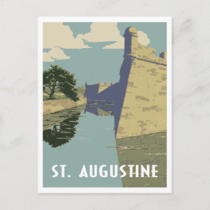 St. Augustine Florida Reiseandenken Postkarte