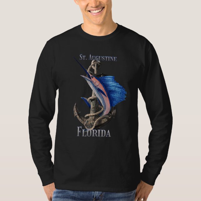 St Augustine Florida Schwertfisch Marlin Ocean Fis T-Shirt (Vorderseite)