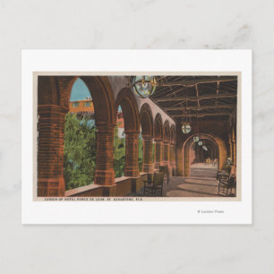 St. Augustine, Florida - Sicht auf das Hotel Ponce Postkarte