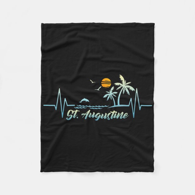 St. Augustine Florida Souvenir Frühjahr Break St.  Fleecedecke (Vorderseite)