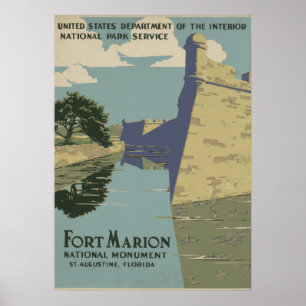 St. Augustine Florida Spanisches Fort Poster