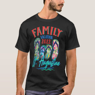 St Augustine Florida Vacation 2022 Flip Flops Fami T-Shirt