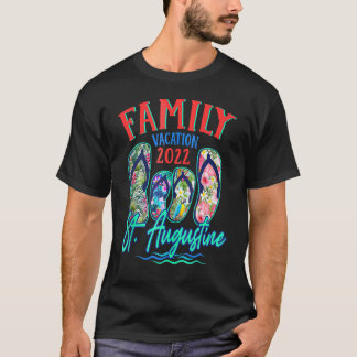 St Augustine Florida Vacation 2022 Flip Flops Fami T-Shirt