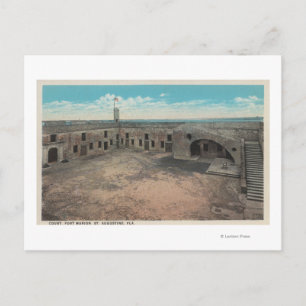 St. Augustine, Florida - Vogelauge von Ft. Mario Postkarte