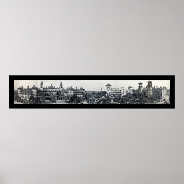 St Augustine Hotel FL Foto 1910 Poster (Vorne)