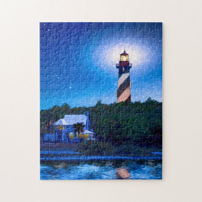 St Augustine Lighthouse - Florida Art Puzzle (Vertikal)