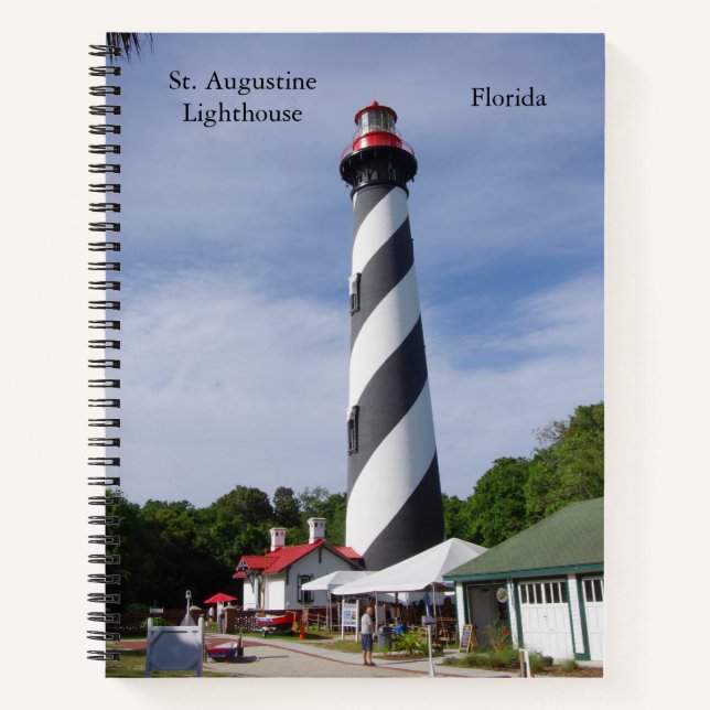 St. Augustine Lighthouse Notebook Notizbuch (Vorderseite)