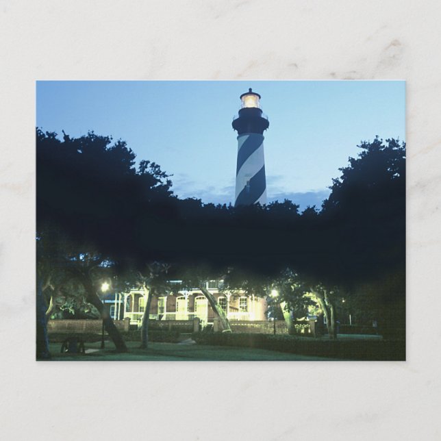 St Augustine Lighthouse Postkarte (Vorderseite)