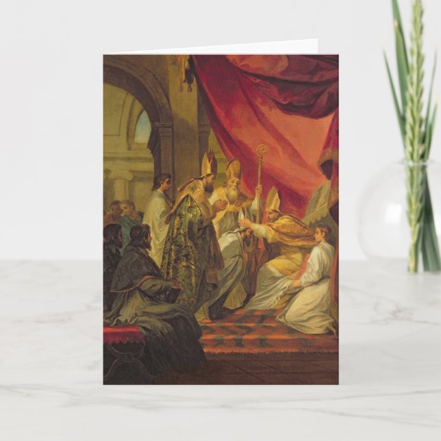 St Augustine ordinierte als der Bischof Karte (Vorderseite)