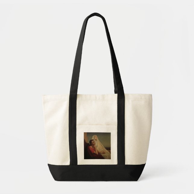 St Augustine und sein Mutter St. Monica, 1855 Tragetasche (Vorne)