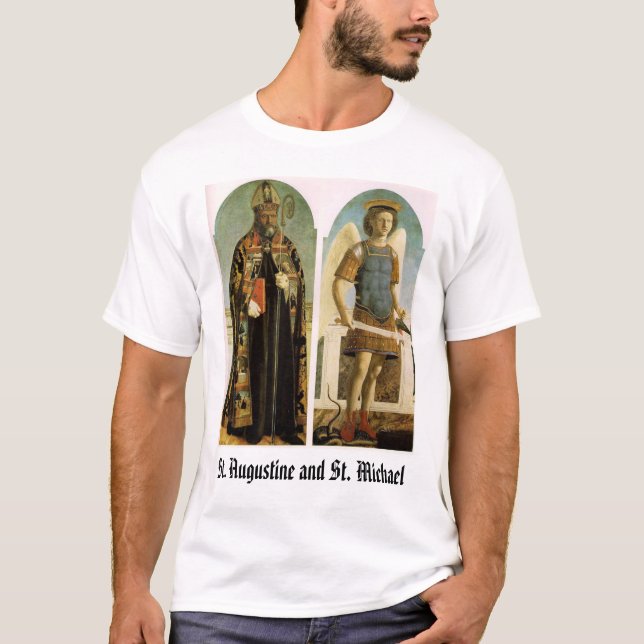 St Augustine und St Michael T-Shirt (Vorderseite)