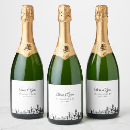 St. Augustine Wedding Personalisiert Champagne Lab