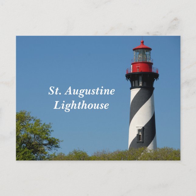 St Augustrine Lighthouse Postkarte (Vorderseite)