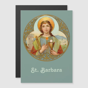 St. Barbara (BK 001) 13x18cm Magnetkarte