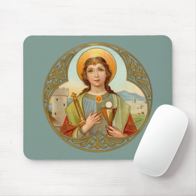 St. Barbara (BK 001) Horizontal Mousepad (Mit Mouse)