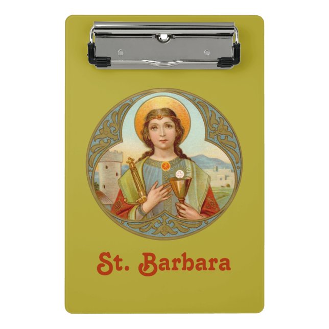 St. Barbara (BK 001) Mini Klemmbrett (Vorderseite)