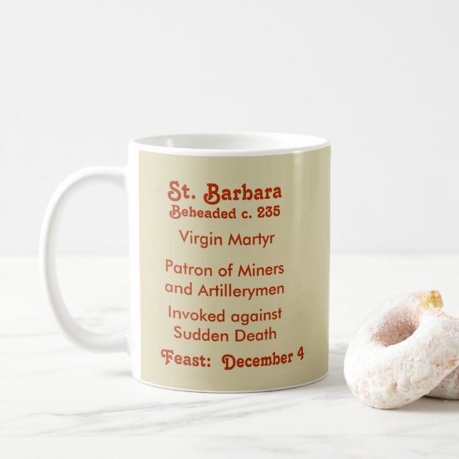 St. Barbara (BK 001) Tasse 1c (Mit Donut)