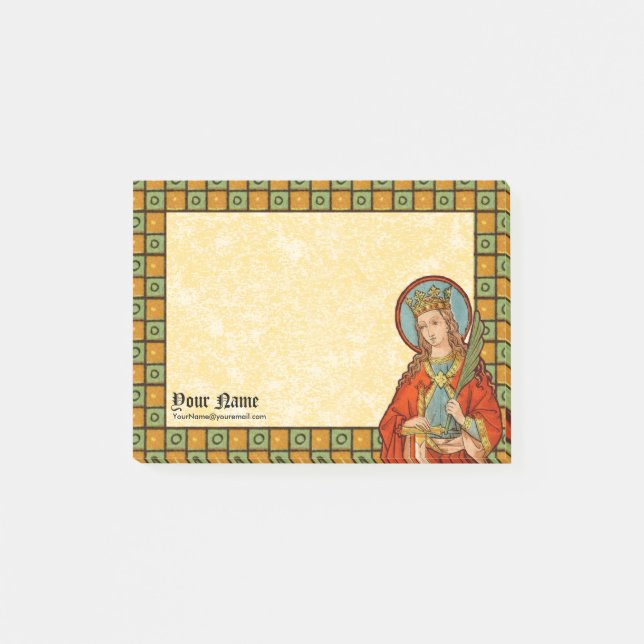 St. Barbara (JP 01) 4"x3" Post-it Klebezettel (Vorderseite)