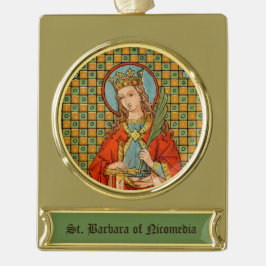St. Barbara (JP 01) Banner-Ornament Gold
