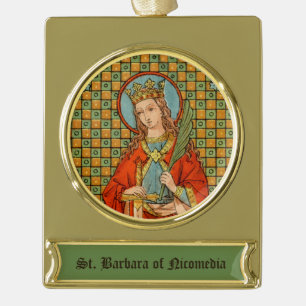 St. Barbara (JP 01) Banner-Ornament Gold