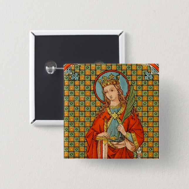 St. Barbara (JP 01) Button (Vorne & Hinten)