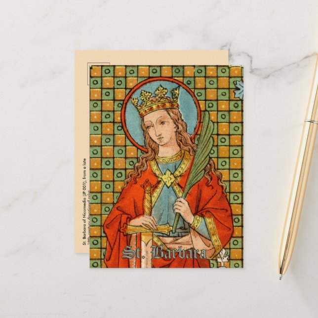 St. Barbara (JP 01) Postkarte 1 (Vorderseite/Rückseite Beispiel)
