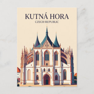St. Barbara-Kirche Tschechische Republik Postkarte