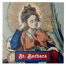St. Barbara (M 007) Keramik Tile 1