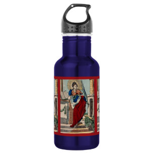 St. Barbara with Artillery (M 007) Blue Edelstahlflasche