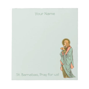 St. Barnabas der Apostel (RLS 02) 14 cm x 15 cm Notizblock