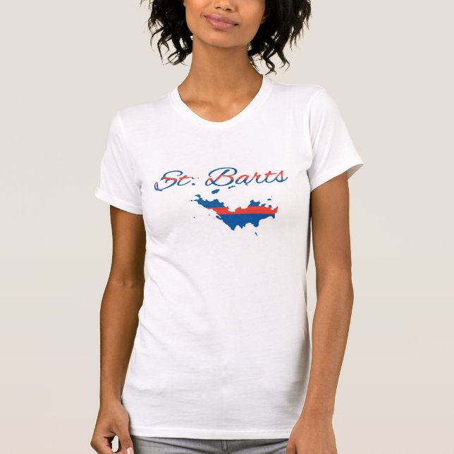 St. Barthélemy, St. Barts, Souvenir, Geschenke, T-Shirt (Vorderseite)