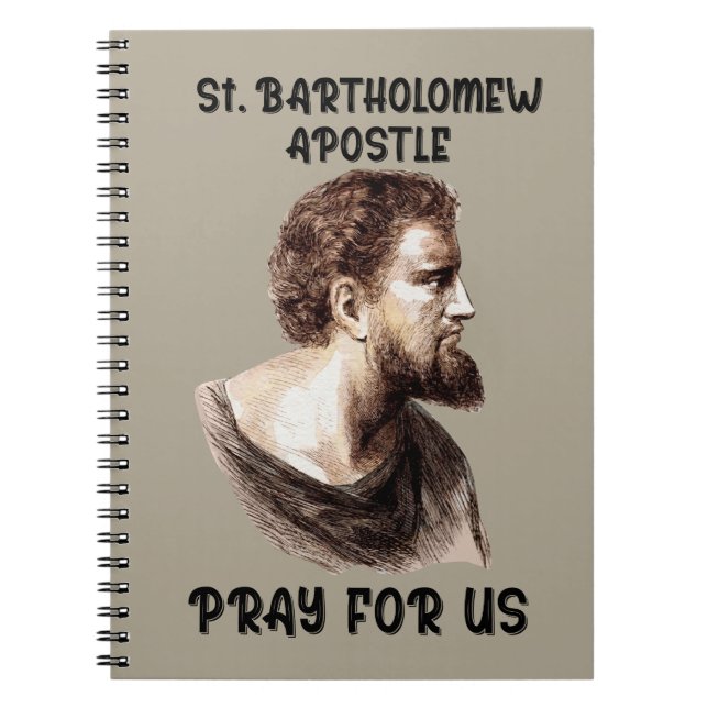 St. Bartholomäus, bitte für uns, katholischer Apos Notizblock (Vorderseite)