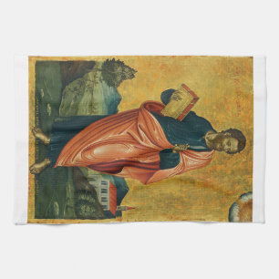 St. Bartholomäw, das orthodoxe Apostelsymbol Geschirrtuch
