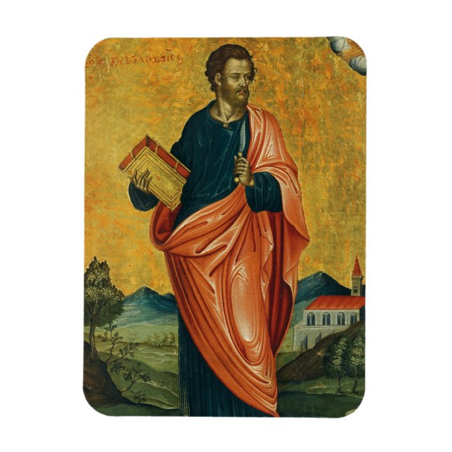 St. Bartholomäw, das orthodoxe Apostelsymbol Magnet (Vertikal)