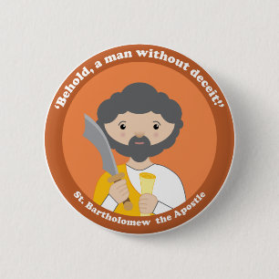 St Bartholomew der Apostel Button