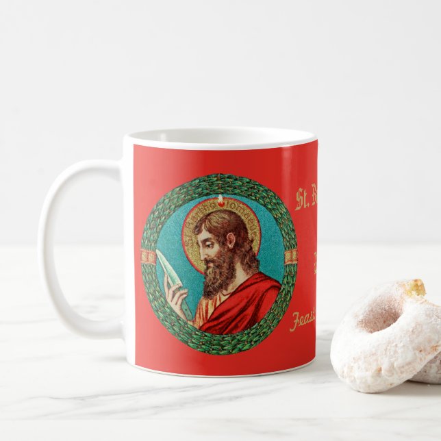 St. Bartholomew der Apostel (JMAS 03) Kaffeetasse (Mit Donut)
