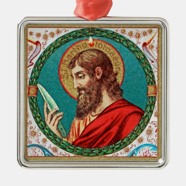 St. Bartholomew der Apostel (JMAS 03) Ornament Aus Metall (Vorne)