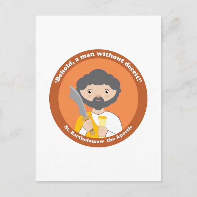 St. Bartholomew der Apostel Postkarte (Vorderseite)