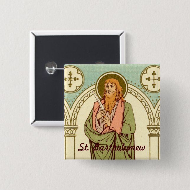 St. Bartholomew der Apostel (RLS 03) Button (Vorne & Hinten)