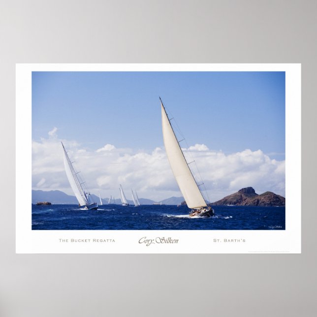St. Barth's Bucket Regatta Poster (Vorne)