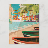 St Barts Vintage Reiseplakat