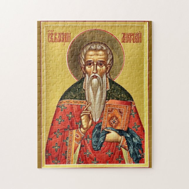 St. Basilius von Ancyra Orthodoxe christliche Ikon Puzzle (Vertikal)