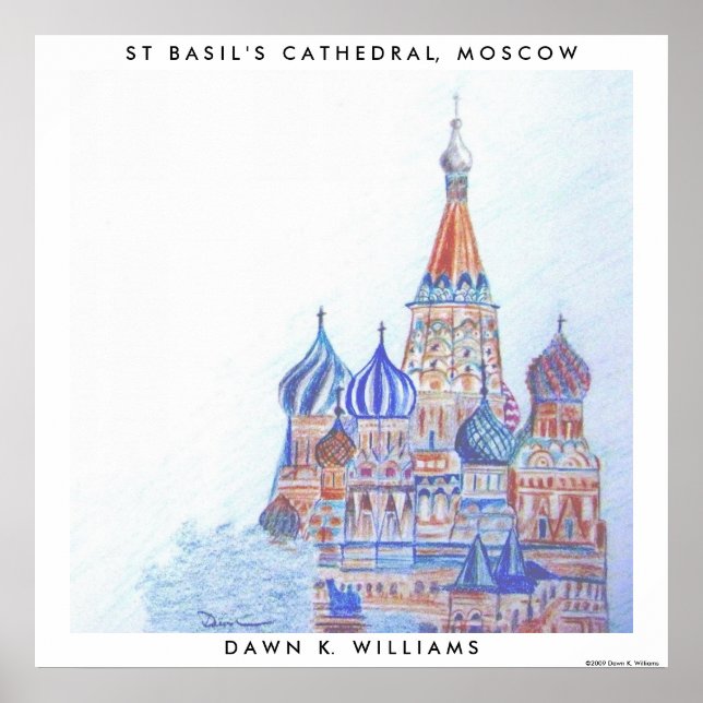 St. Basil's Cathedral Poster Print (Vorne)