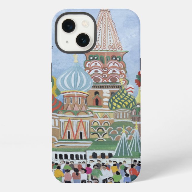 St. Basil's Cathedral Roter Platz 1995 iPhone Hülle (Rückseite)